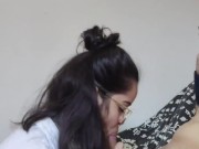 White Wolf OFC - Boquete garganta profunda com White Moon de oculos (angulo lateral) 5/16