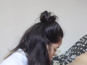 White Wolf OFC - Boquete garganta profunda com White Moon de oculos (angulo lateral) 8/16