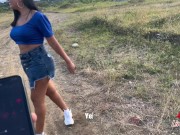 My boyfriend takes me to a sex shop and buys me a vibrator so that I masturbate in public 💦 12/16