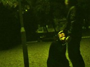 He put a dog leash around my neck and I had to suck his cock in a public park while cars pas 13/16