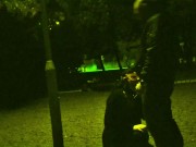 He put a dog leash around my neck and I had to suck his cock in a public park while cars pas 15/16