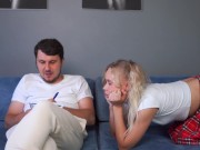 Stepsister Let Me Fuck Her Throat and CUM ON HER FACE For Doing Her Homework. 2/16