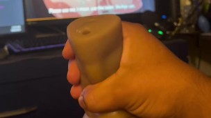 Watching Some hentai using my stroker