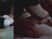 白チャイナコンカフェ嬢があなたと和室でエッチしたらこんな感じっ？💜 9/16