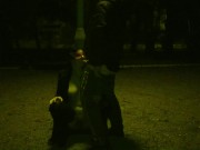 He jerked his fat cock on my face and tits. PUBLIC 12/16