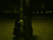 He jerked his fat cock on my face and tits. PUBLIC 16/16