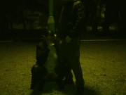 MILF 50+ golden shower in a public park 6/16