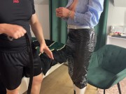 The girl wrapped in tape was spanked and stripped 11/16