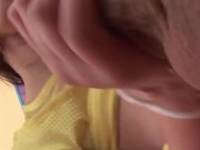 tugging and bjs for this naughty babe 12/16