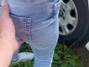 excited by her buttocks in her jeans I ask her to suck me 3/16