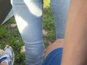 excited by her buttocks in her jeans I ask her to suck me 4/16