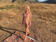 Horny Asian fucks hard in the mountains 1/16