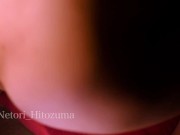 【人妻×NTR】 出張中と聞いていた奥さんとガチセックス中に旦那が帰宅、、緊張感しながら暗闇で奥さんを寝取り続ける 薄モザイク - Screenshot 12 of 16 - Cum
