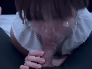 奥まで咥えさせられて「おちんぽ大好き♡」ごっくんしちゃうMのメガネ女子 cum in mouth gokkun 13/16