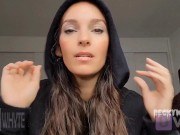 Hottie in Hoodie Gets mounted on dick and made to cum while cum blasted in creamy white pussy 2/16
