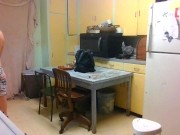 dj molly in kitchen mpv smoking cig. lindsey sterling 7/16