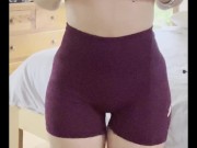 Striptease after the gym