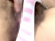 紐パン水着びしょ濡れオナニー♡指オナでビクビク痙攣しながらイっちゃう剛毛素人♡【個人撮影】 11/16