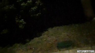 Sexy Girl with Beautiful Pussy Walks naked in a Public Street with people watching