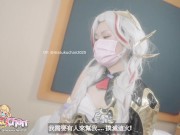 Lonely Chinese Princess needs Orgasm Squirt, Condom Broke Cum inside Creampie 1/16