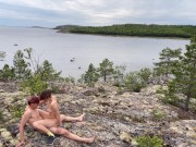 Секс секс на камнях, красивая девушка на природе 13/16