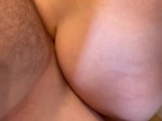 she sucks me in the laundry room and after a little doggy style I end up cumming in her mouth 13/16