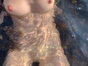 Дрочу ножками парню прямо на море 16/16