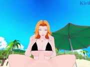 Rangiku Matsumoto and I have intense sex on the beach. - BLEACH Hentai 4/16