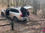 I helped him in the middle of the forest in exchange for fucking me and feeding me cum 1/16