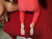 My sexy brunette big booty wife seducing me - Sexy wife with pink leggings 10/16