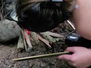 Pinay Outdoor Porn Harvest and Cooking Bamboo Shoots 13/16