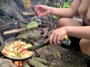 Pinay Outdoor Porn Harvest and Cooking Bamboo Shoots 14/16