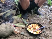 Pinay Outdoor Porn Harvest and Cooking Bamboo Shoots 16/16