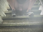 Quick pee in rain 8/16