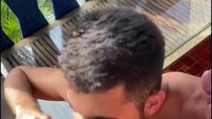 Enjoying and Sucking two hot Dicks