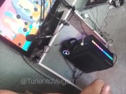 Sexy Young Man masturbates while his stepsister bathes! 16/16