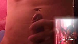 Read boy's lust on this horny twink's face, wanking dick, humping cock, big cumming, tasting own cum