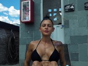 Look how I tan, while I play with my feet and soles