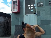 Look how I tan, while I play with my feet and soles 9/16