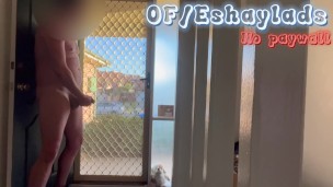 Risky Public wank
