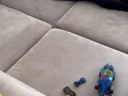 Footjob blowjob Titjob and cum on small tits 1/16