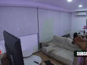 Stepmom caught watching porn by stepson ! Behind The Scenes 14/16