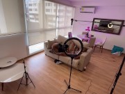 Stepmom and stepson. Risky cum in mouth. Behind the scenes 14/16