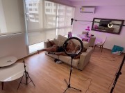 Stepmom and stepson. Risky cum in mouth. Behind the scenes 16/16