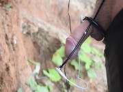 Crazy public sounding my cock 7/16