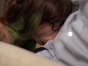 The secretary's evening task - to suck her boss's hard cock \\ NIGONIKA \\ BEST PORN 5/16