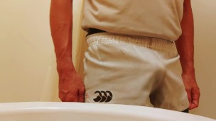 10年以上洗ってないユニで先輩を想いながらトレーニングオナニー
