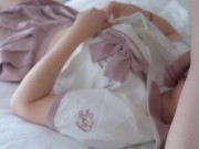 【無修正】可愛い制服でねっとりフェラ。きんたま舐め手コキ。 7/16