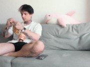 Invited a girl friend to watch a movie with a surprise - pinkloving 💖 1/16