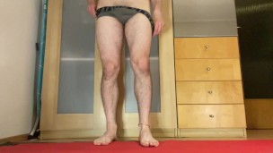 Watch me worship my body and jerk off after home workout